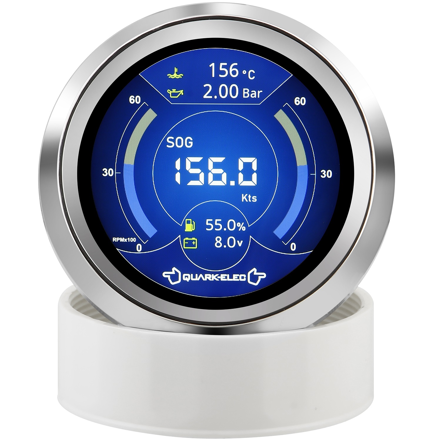 Quark Elec multifunksjonsdisplay for alle data i NMEA2000 nettverket.